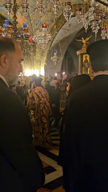 Погребение Плащаницы в Храме Гроба Господня. 10.04.2026