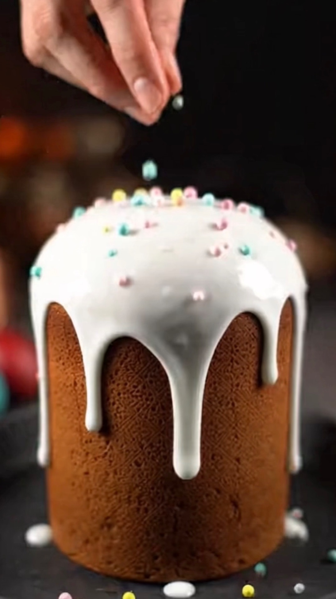 Пасхальный кулич. Вот бы мне научиться так готовить!