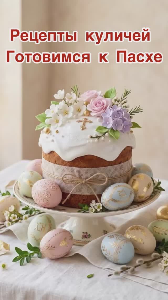 Готовим пасхальные куличи 🕯️#рецептыкулечей