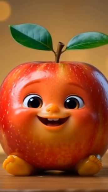 яблоко кормят