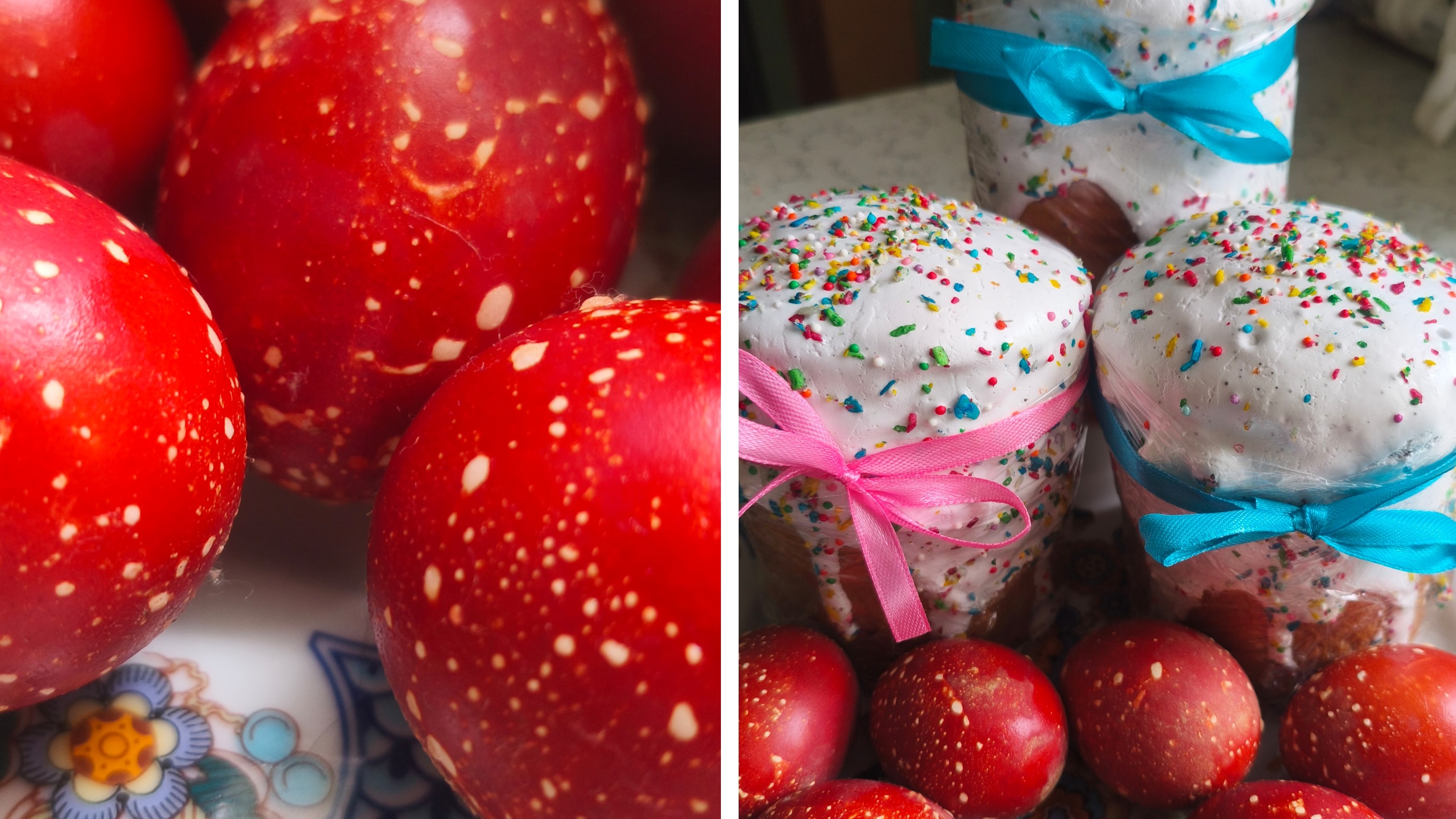 Покраска яиц удалась, я довольна результатом.