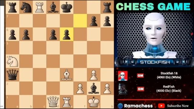 STOCKFISH 18 ПОЖЕРТВОВАЛ ВСЁ РАДИ МАТА ПРОТИВ REDFISH. RAMACHESS. STOCKFISH 18 на русском