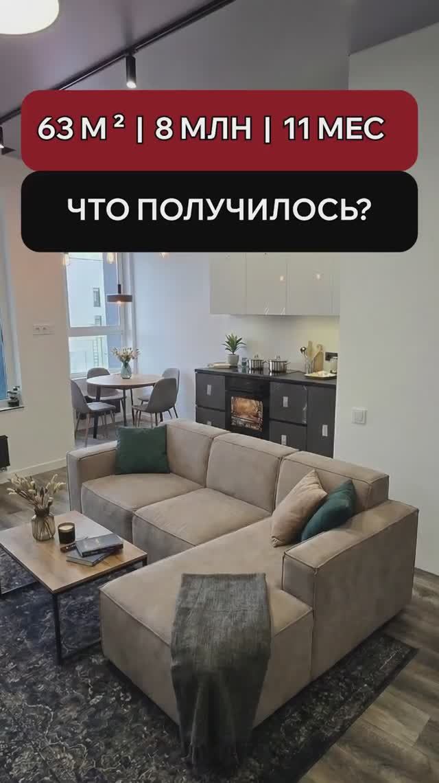 63 м2 | 8 млн | 11 месяцев