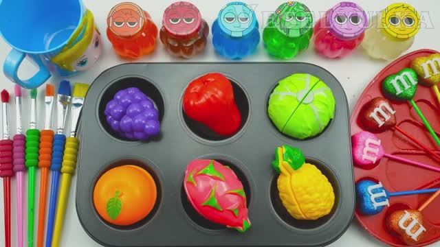 Успокаивающее видео сделай мега‑весёлые радужные воздушные шары‑конфеты с машинами Disneyi ASMR #113