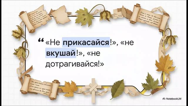 6.17.8 Не прикасайся, не вкушай (презентация)