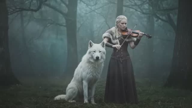 Эхонира - Кельтская богиня скрипки в огне и лесу.