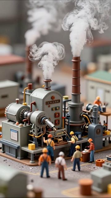 Жизнь на фабрике: Завод в миниатюре #моделизм #фабрика #инженерия