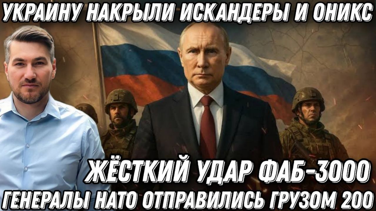 300 цинковых гробов. Украину накрыли „Искандер“ и „Оникс“. Генералов НАТО отправили грузом 200