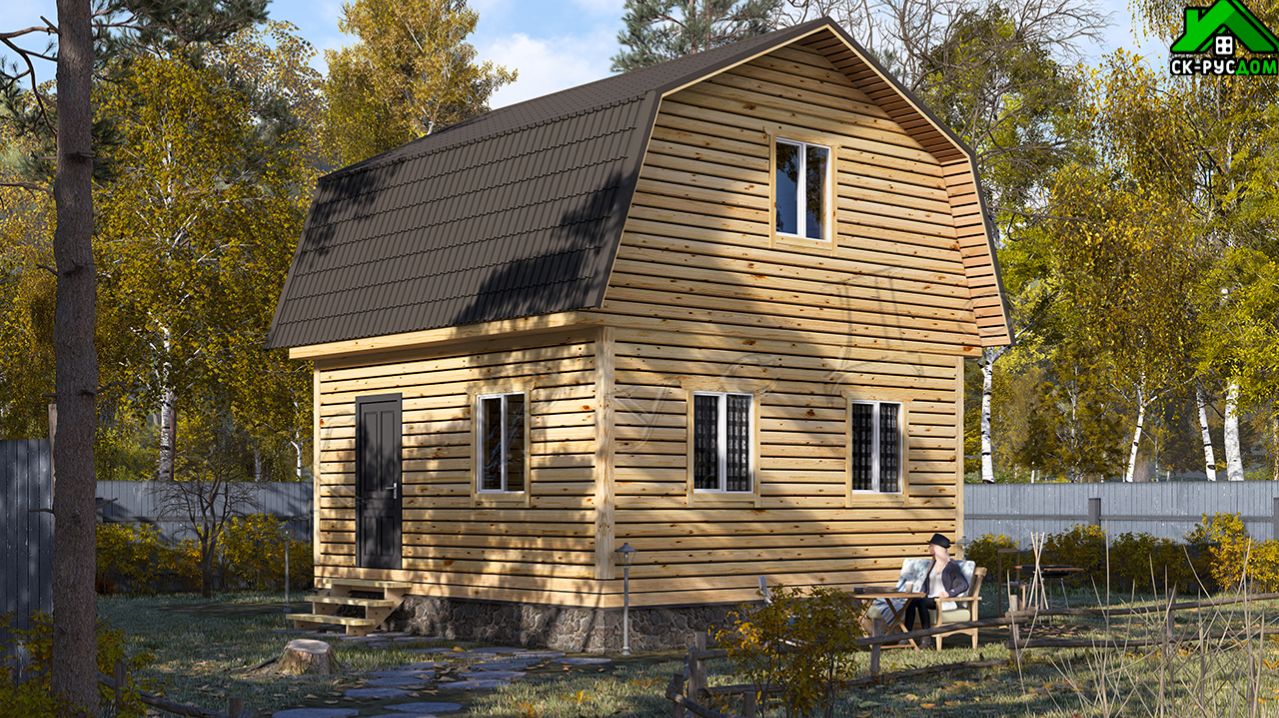 Дачный дом двухэтажный