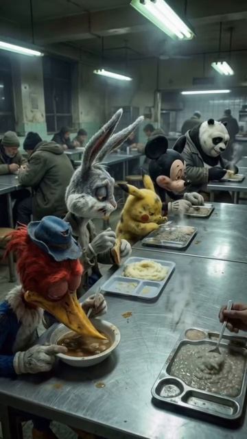 Весёлая компания мультфильм ИИ