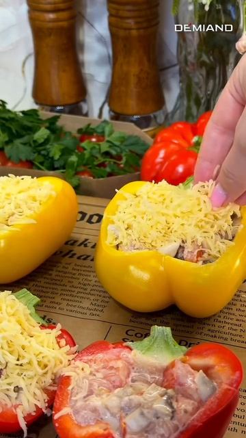 Сочные фаршированные перцы 😍