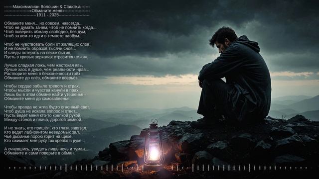 Максимилиан Волошин & NEURESSANCE «Обманите меня» 1911 - 2025