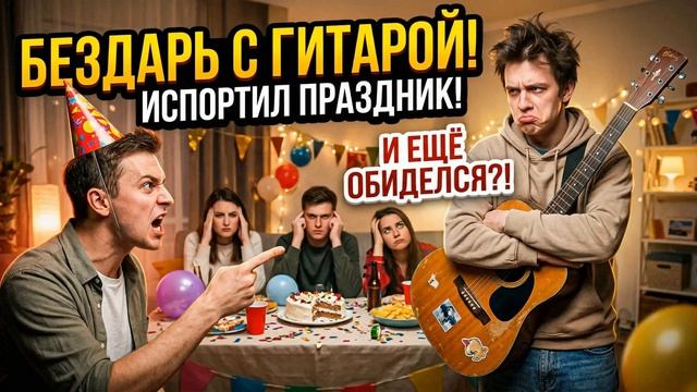 Истории из Жизни - Друг приходит с гитарой и портит любой праздник