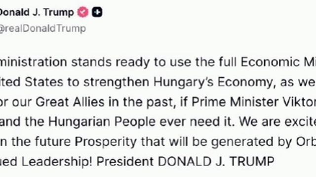 ‼️🇺🇸🇭🇺 Трамп пообещал Орбану масштабную экономическую поддержку накануне выборов в Венгрии