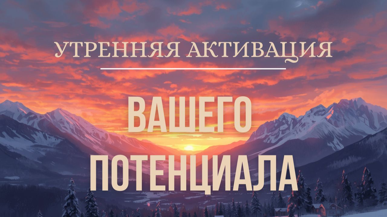 Утренняя активация вашего потенциала