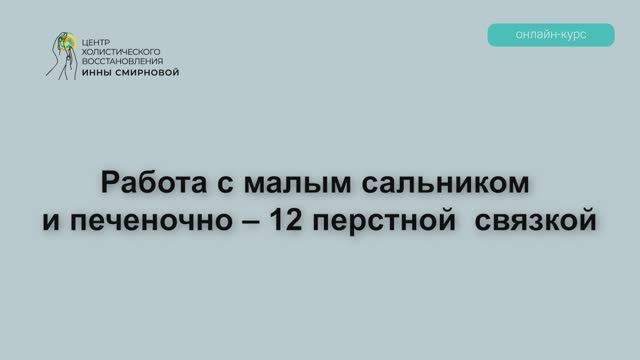 РАБОТА С МАЛЫМ САЛЬНИКОМ И ПЕЧЕНОЧНО-12 ПЕРСТНОЙ СВЯЗКОЙ