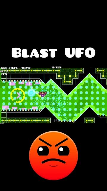 Blast UFO #geometrydash, #geometrydashlevel, #geometrydashchallenge,