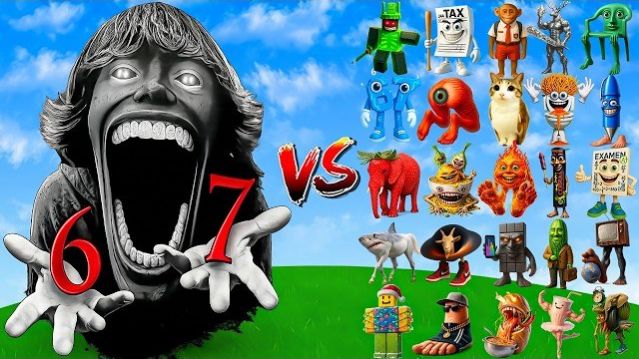 67 ПАРЕНЬ В МАЙНКРАФТЕ! ПРОТИВ ВСЕХ БОССОВ ИТАЛЬЯНСКИХ МЕМОВ! БРЕЙНРОТ БИТВА МОБОВ В MINECRAFT