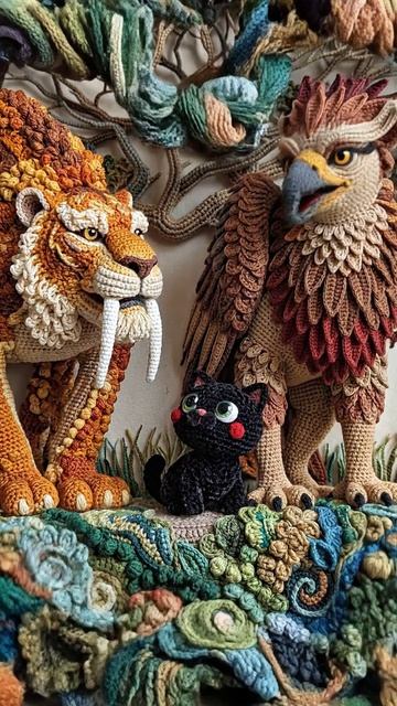 Мультфильм про искусство: Вязание крючком 