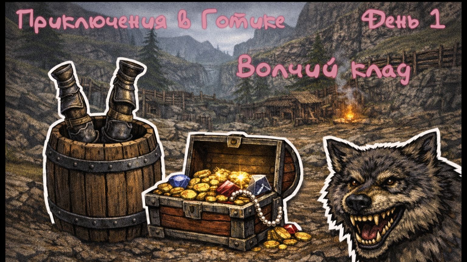 Приключение гуся-каторжанина в Готическом мире | Часть 1 - Волчий клад | Gothic