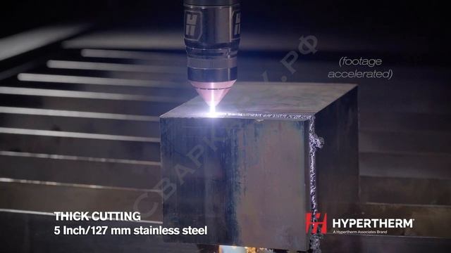 Установка плазменной резки Hypertherm XPR460 Резка 127мм нержавеющая сталь