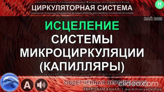 Исцеление Капилляров и Эндотелия 💧 Восстановление Микроциркуляции  Регенерация Микрососудов