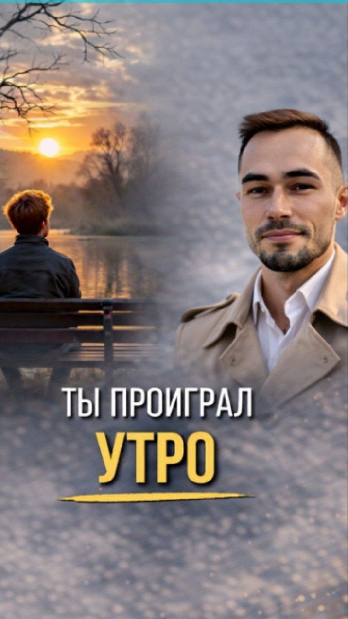 Утро решает твою жизнь, а ты этого не видишь.