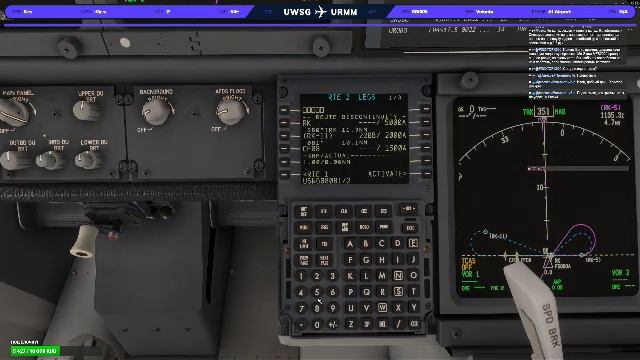 MSFS2024, PMDG 738, GSX, Vatsim, SBI005, Saratov(UWSG) - Mineralnyye Vody(URMM)