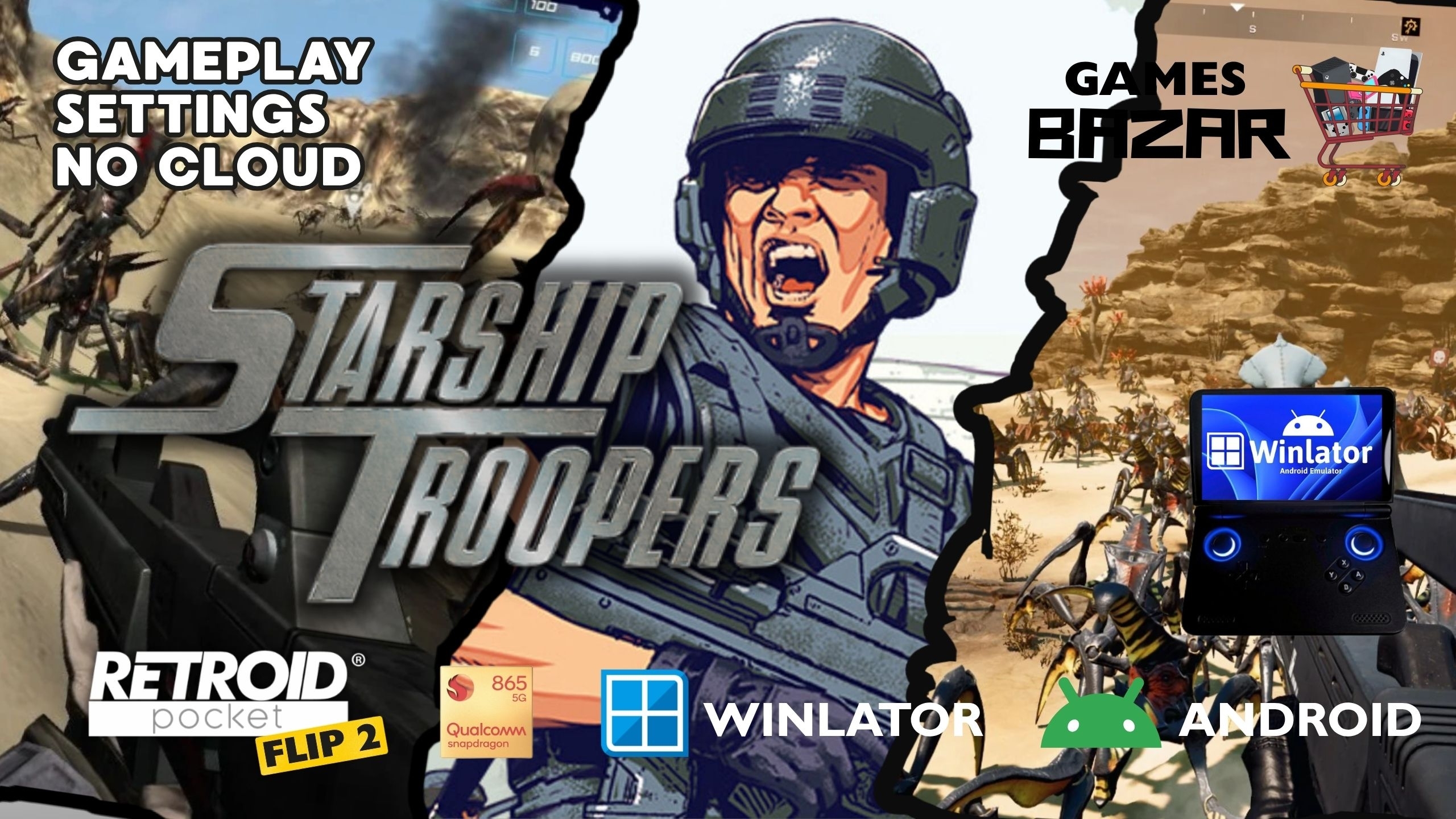 Starship Troopers Retroid Pocket Flip 2 настройки Winlator V10.1 #winlator #emulation #games