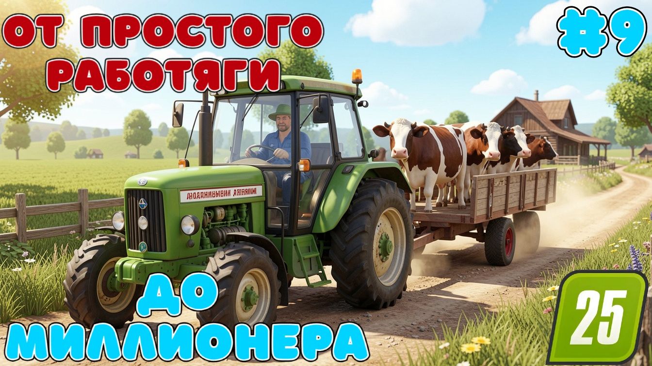 Путь от простого Рабочего ДО миллионера Farming Simulator 25