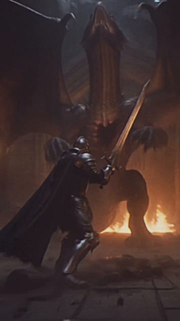 Рыцарь сразил дракона