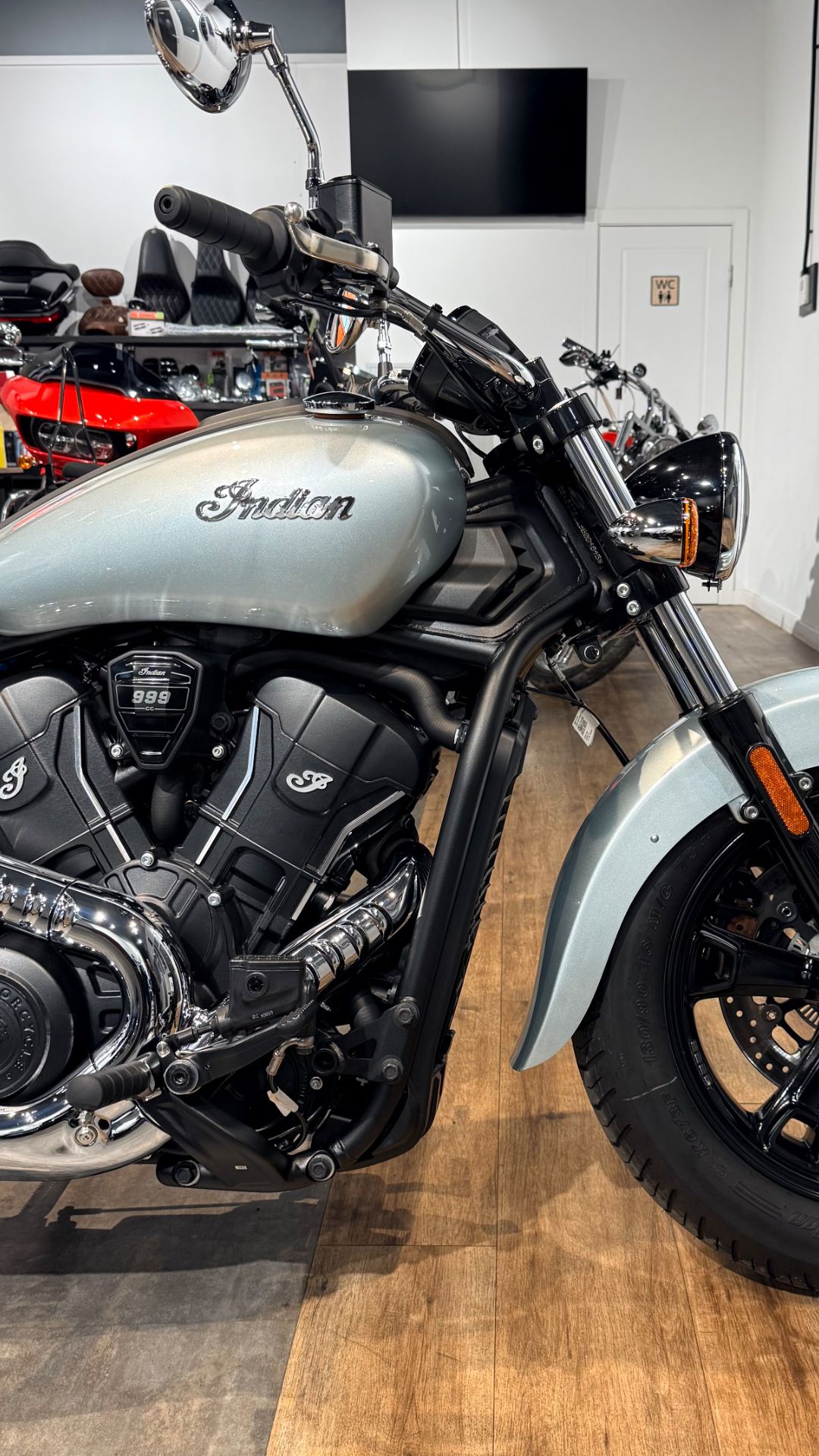 2025 NEW INDIAN Scout Limited Silver Quartz (VIN *56KS*4845)