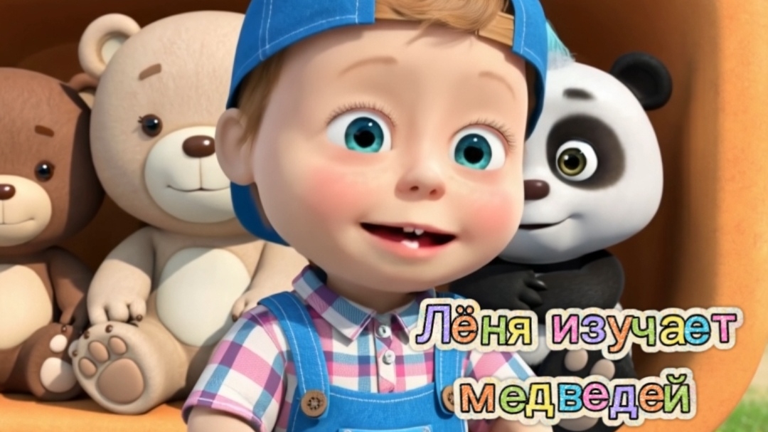 🐻🐻❄️🐼ЛЁНЯ ИЗУЧАЕТ МЕДВЕДЕЙ | Бурый медведь, белый медведь, большая панда #дети #мультфильм