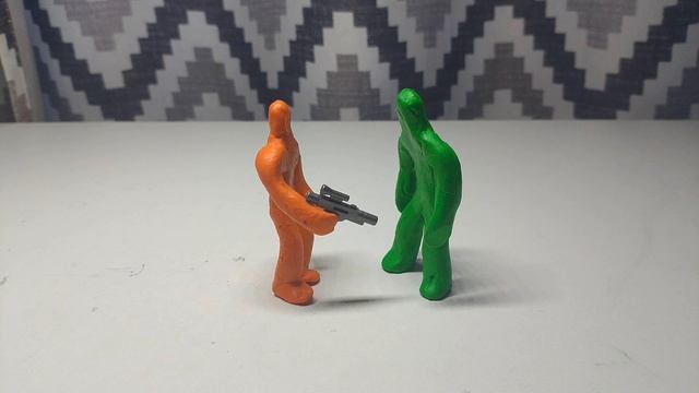 лепка Pro:пробная анимация стрельбы