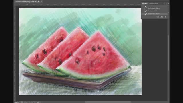 Арбуз. Рисунок.