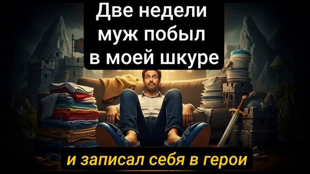 Истории из Жизни - Муж две недели побыл в моей шкуре и уже записал себя в герои