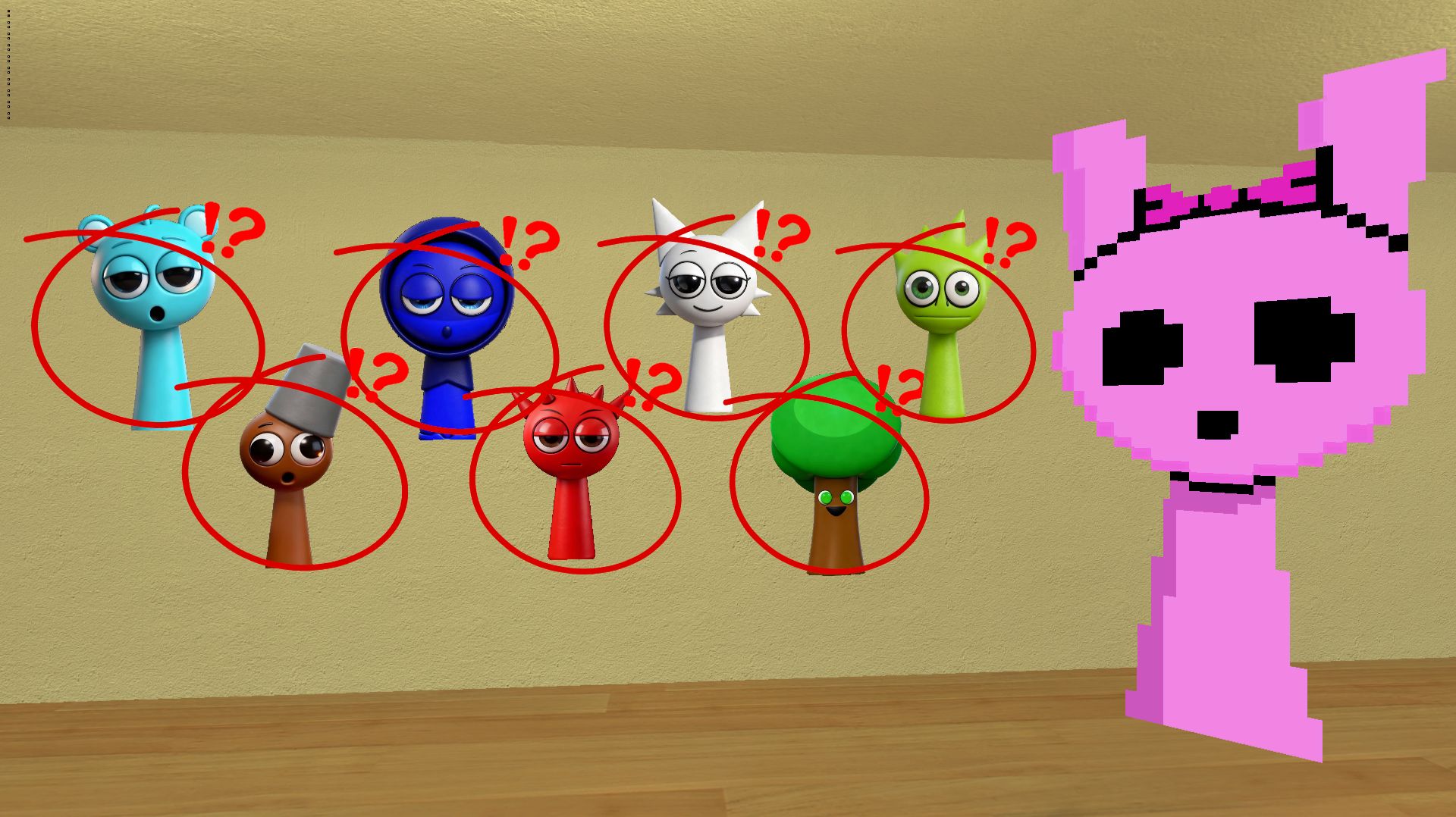 Спрунки Пиксель Пинки Просит Помощи в Поиске своих жрузей