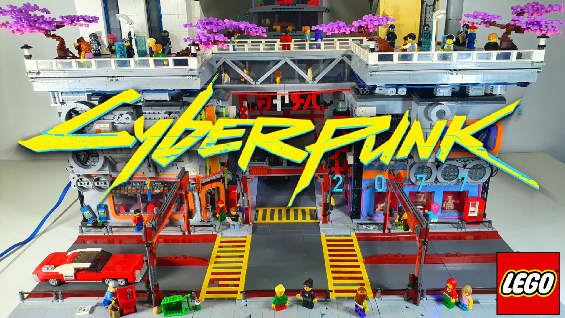 LEGO диорама: Cyberpunk 2077. Самоделка от WLG