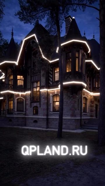 🤩КУПИЛЭНД_Подсвекта📲+79956561321🏦КОНТУРНОЕ ФАСАДНОЕ ОСВЕЩЕНИЕ КОНТУРОВ КРЫШИ ДОМА В МОСКВЕ И МО✅