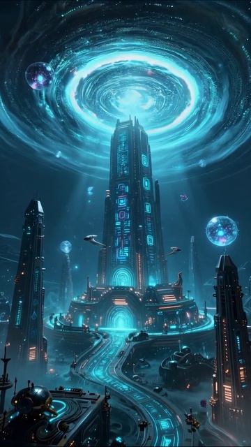 Космический город будущего: удивительное путешествие в неведомое #космос #будущее #технологии