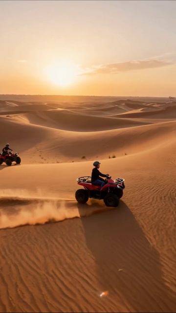 Экстремальные гонки на квадроциклах в пустыне #квадроциклы #пустыня #приключения