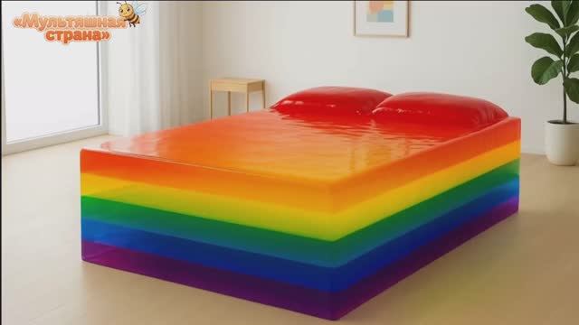 Красочные кровати. ИИ - анимация.