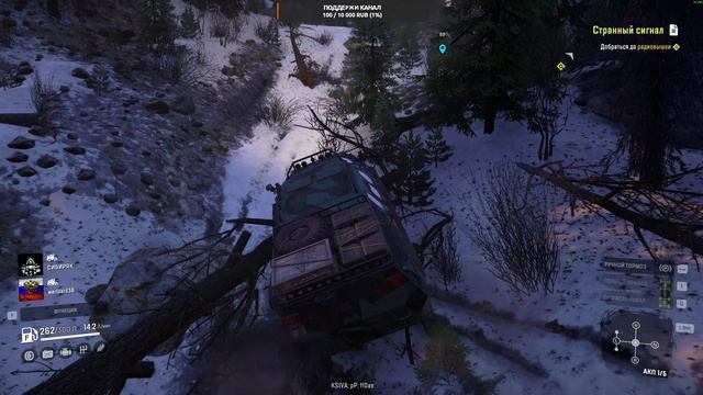 SnowRunner Карта Юкон (кооп) Подтопленные Предгорья Доставка на Вершину