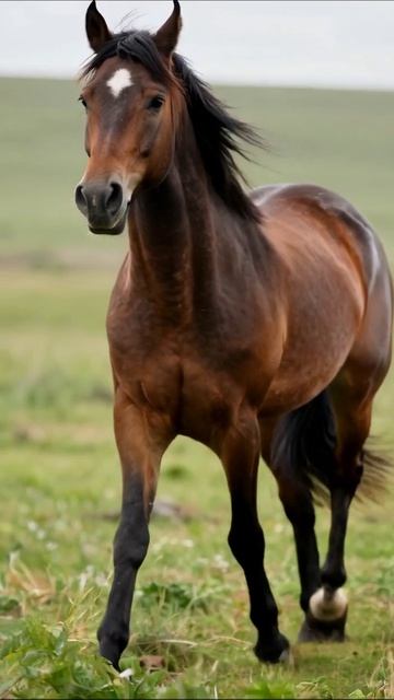 Красивый конь на лугу #конь #природа #животные