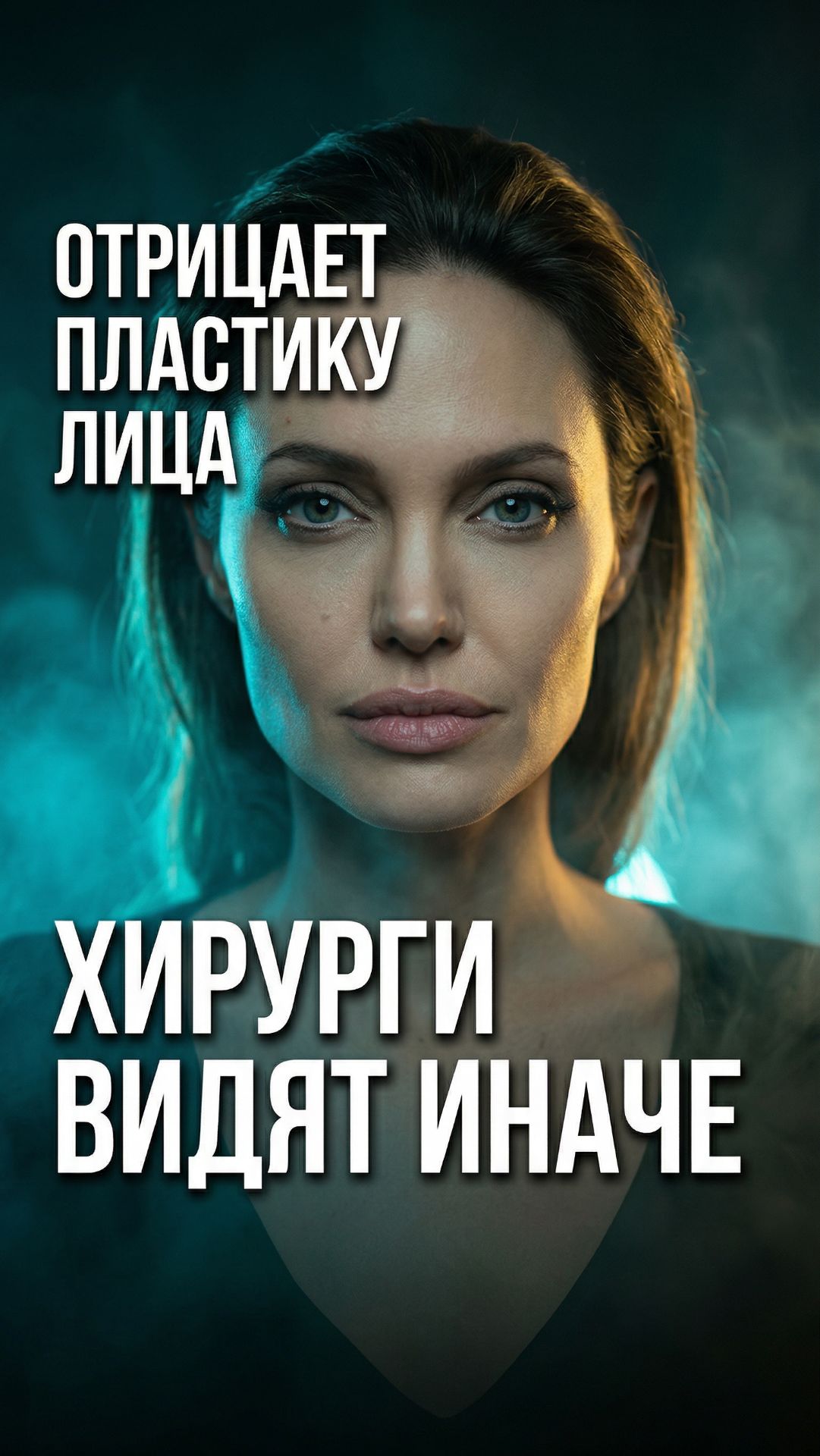 Ринопластика, скулы, подбородок, шея — разбираю лицо Анджелины Джоли как хирург 👇