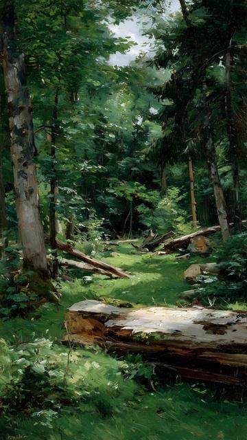 Зелёная тишина (картина #1139) / Арт-студия Нормова