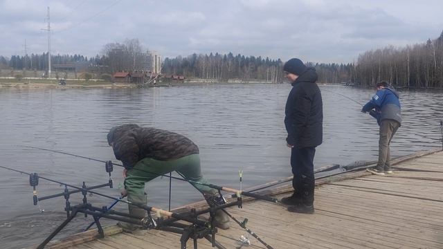 поимка форели