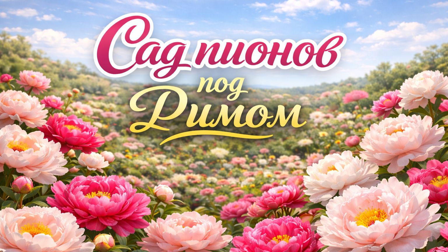 Всего пару недель в году… и этот сад пионов под Римом превращается в море цветов