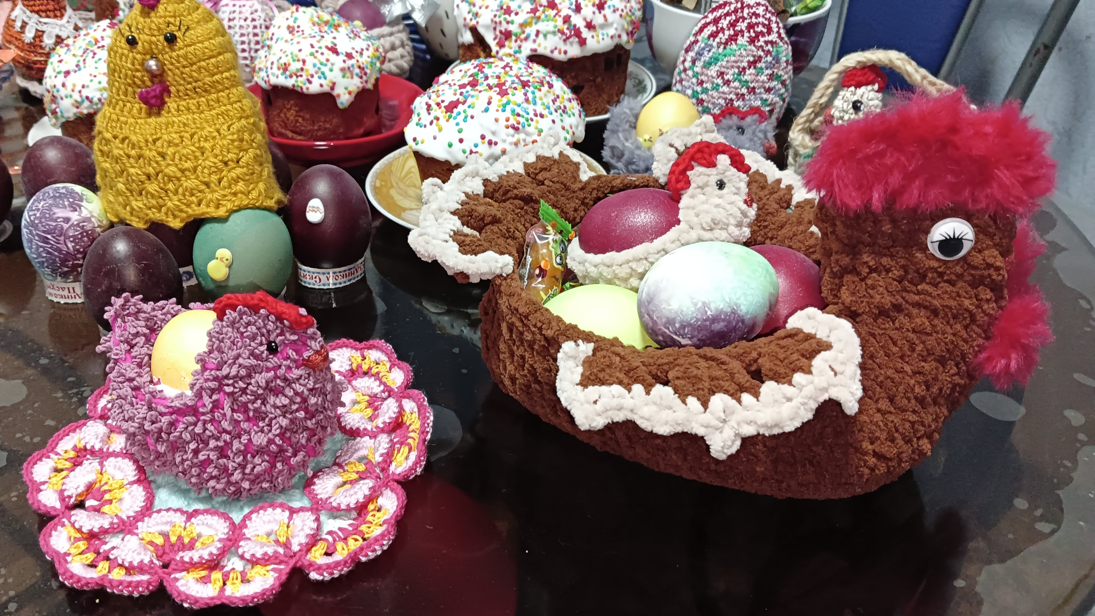 Творческая неделя 15/2026 // Вязание крючком 🧶🐔🧶