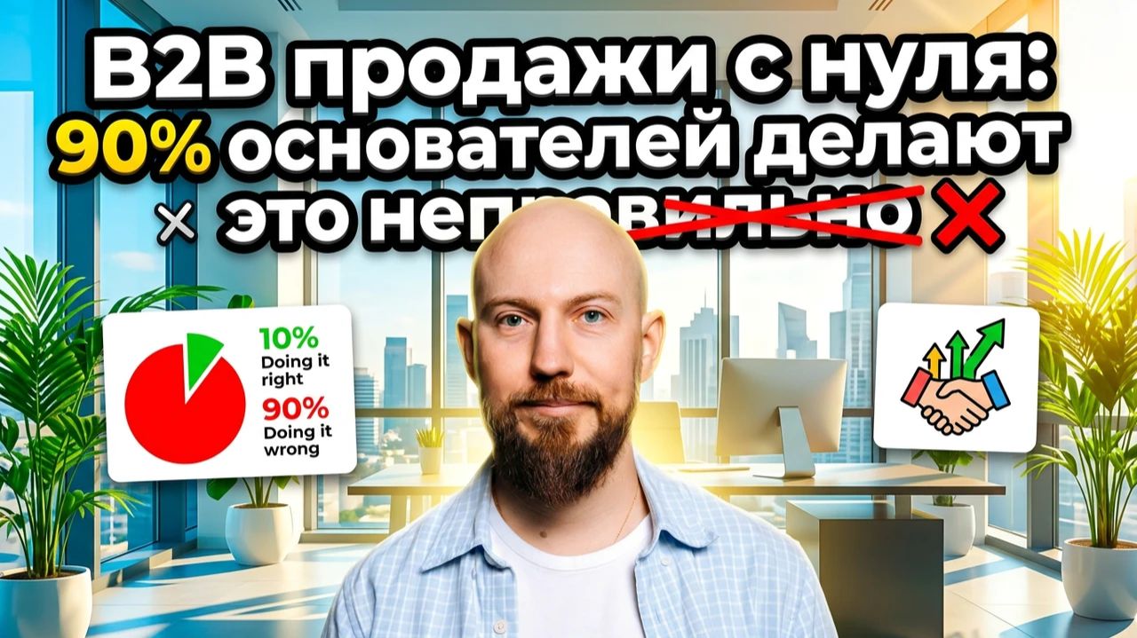 B2B продажи с нуля. Как с первой попытки построить СИСТЕМУ, которая работает!